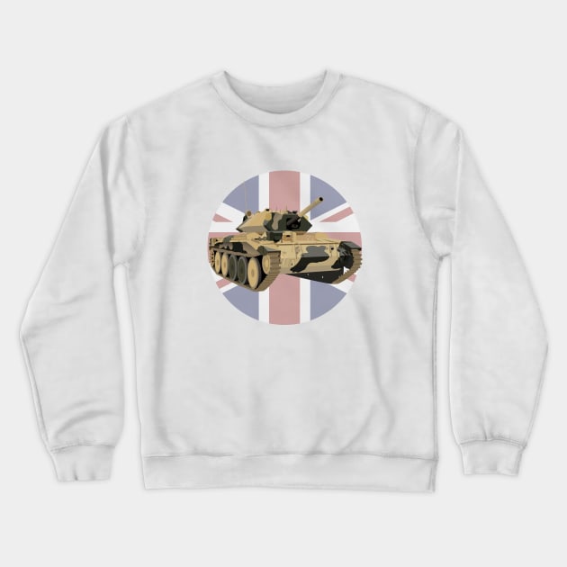 Crusader WW2 British Tank Crewneck Sweatshirt by NorseTech